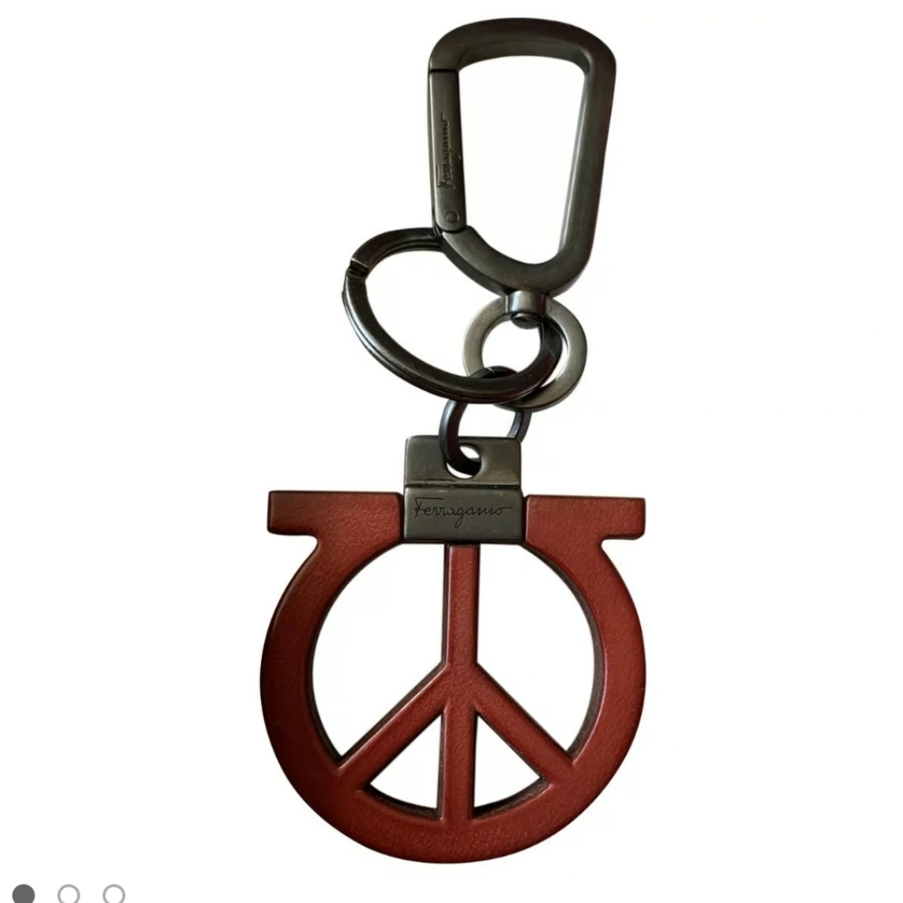 SALVATORE FERRAGAMO Peace Keychain